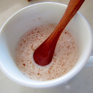 タピオカシナモンチョコレートミルクホットドリンク